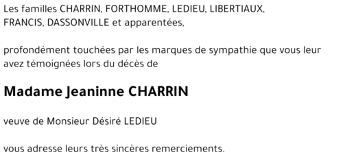 Jeaninne CHARRIN