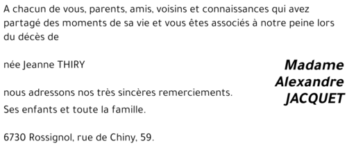 Jeanne THIRY