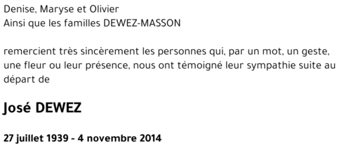 José DEWEZ