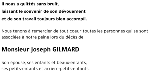 Joseph GILMARD