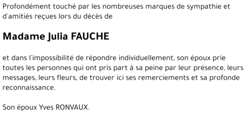 Julia FAUCHE