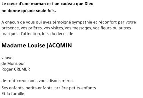 Louise JACQMIN