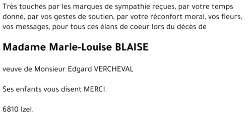 Marie-Louise BLAISE