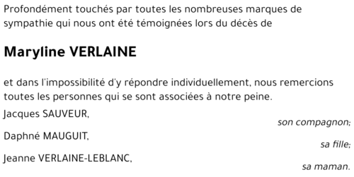 Maryline VERLAINE