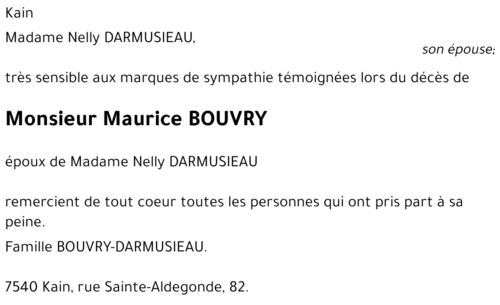 Maurice BOUVRY