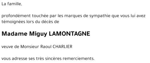 Miguy LAMONTAGNE