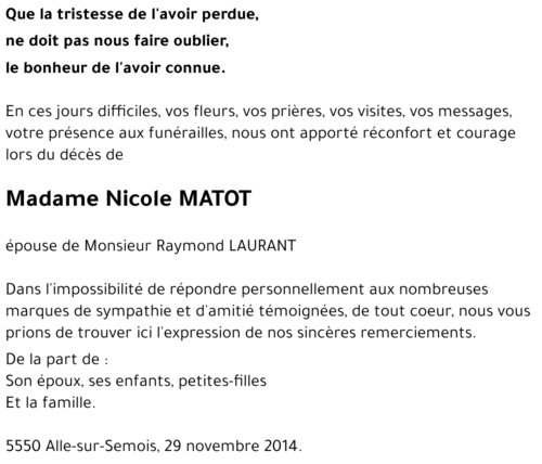 Nicole MATOT