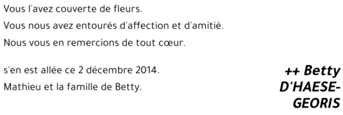 Betty D'HAESE