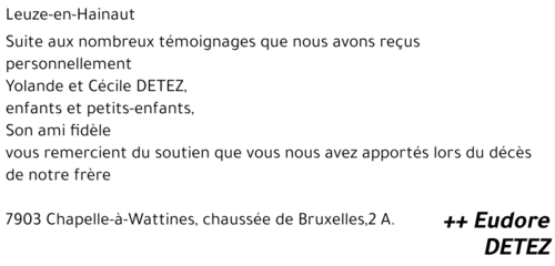 Eudore DETEZ