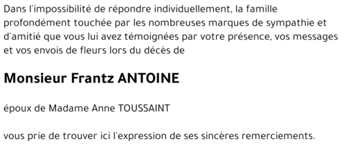 Frantz ANTOINE