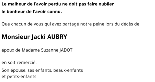 Jacki AUBRY 