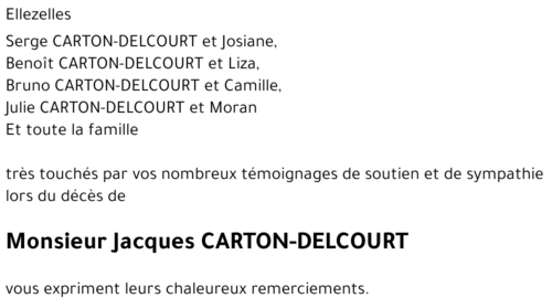 Jacques CARTON-DELCOURT