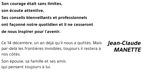 Jean-Claude MANETTE