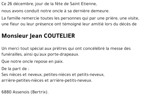 Jean COUTELIER