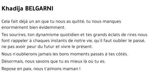 Khadija BELGARNI