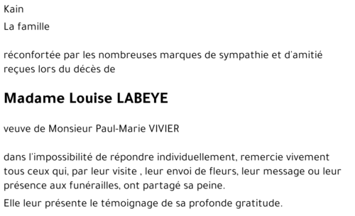 Louise LABEYE