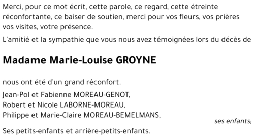 Marie-Louise GROYNE