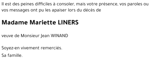 Mariette LINERS