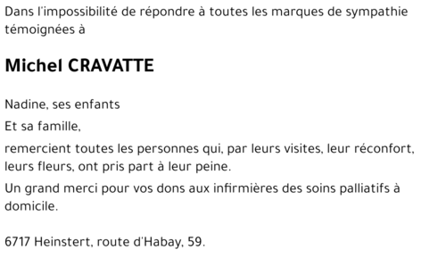 Michel CRAVATTE