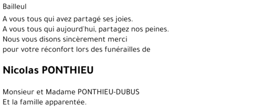 Nicolas PONTHIEU