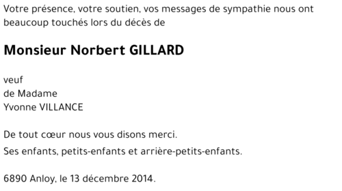 Norbert GILLARD