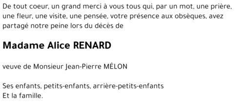 Alice RENARD