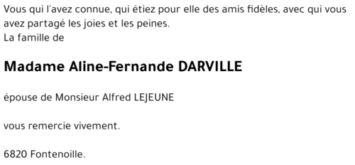 Aline-Fernande DARVILLE