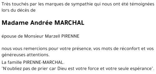Andrée MARCHAL 