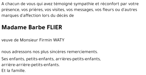 Barbe FLIER