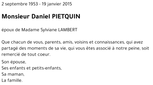 Daniel PIETQUIN
