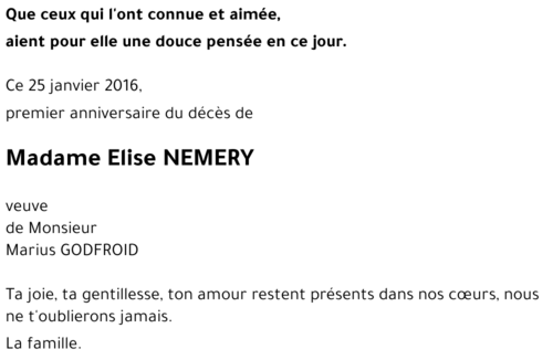 Elise NEMERY