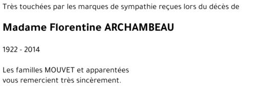 Florentine ARCHAMBEAU