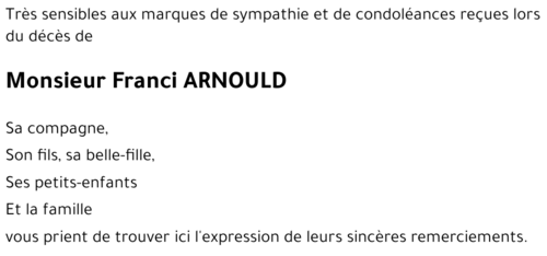 Franci ARNOULD