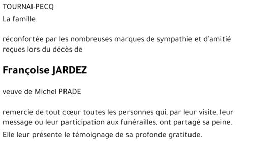 Françoise JARDEZ