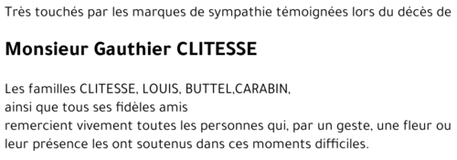 Gauthier CLITESSE