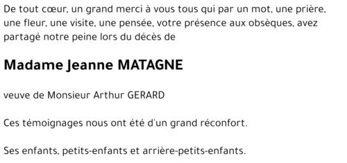 Jeanne MATAGNE