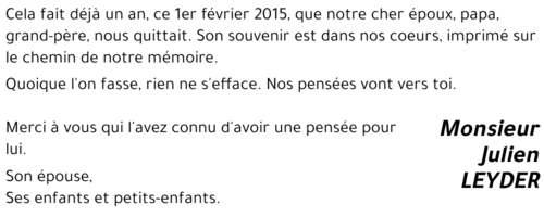 Julien LEYDER