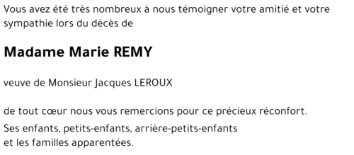 Marie REMY