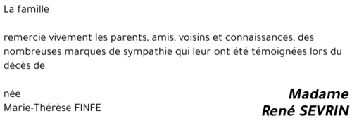 Marie-Thérèse FINFE