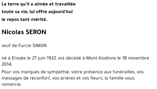Nicolas SERON