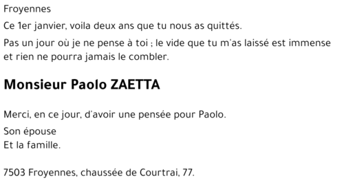 Paolo ZAETTA