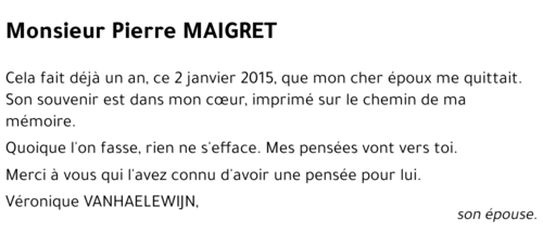 Pierre MAIGRET