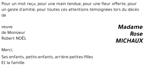 Rose MICHAUX