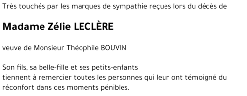 Zélie LECLERE