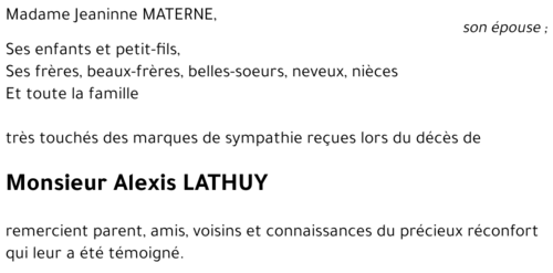 Alexis LATHUY