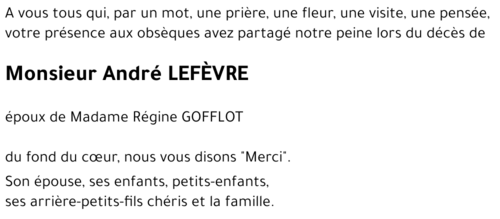 André LEFÈVRE