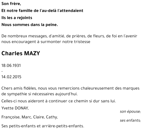 Charles MAZY