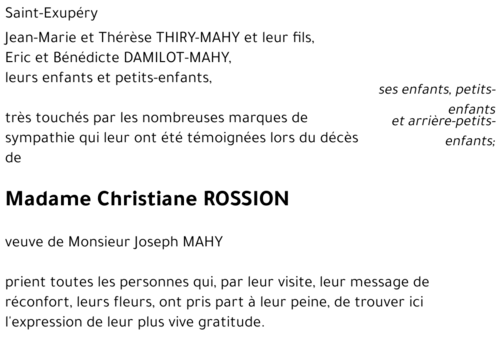 Christiane ROSSION