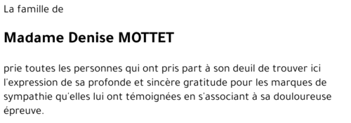 Denise MOTTET