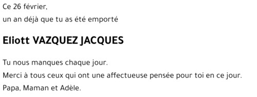 Eliott VAZQUEZ JACQUES